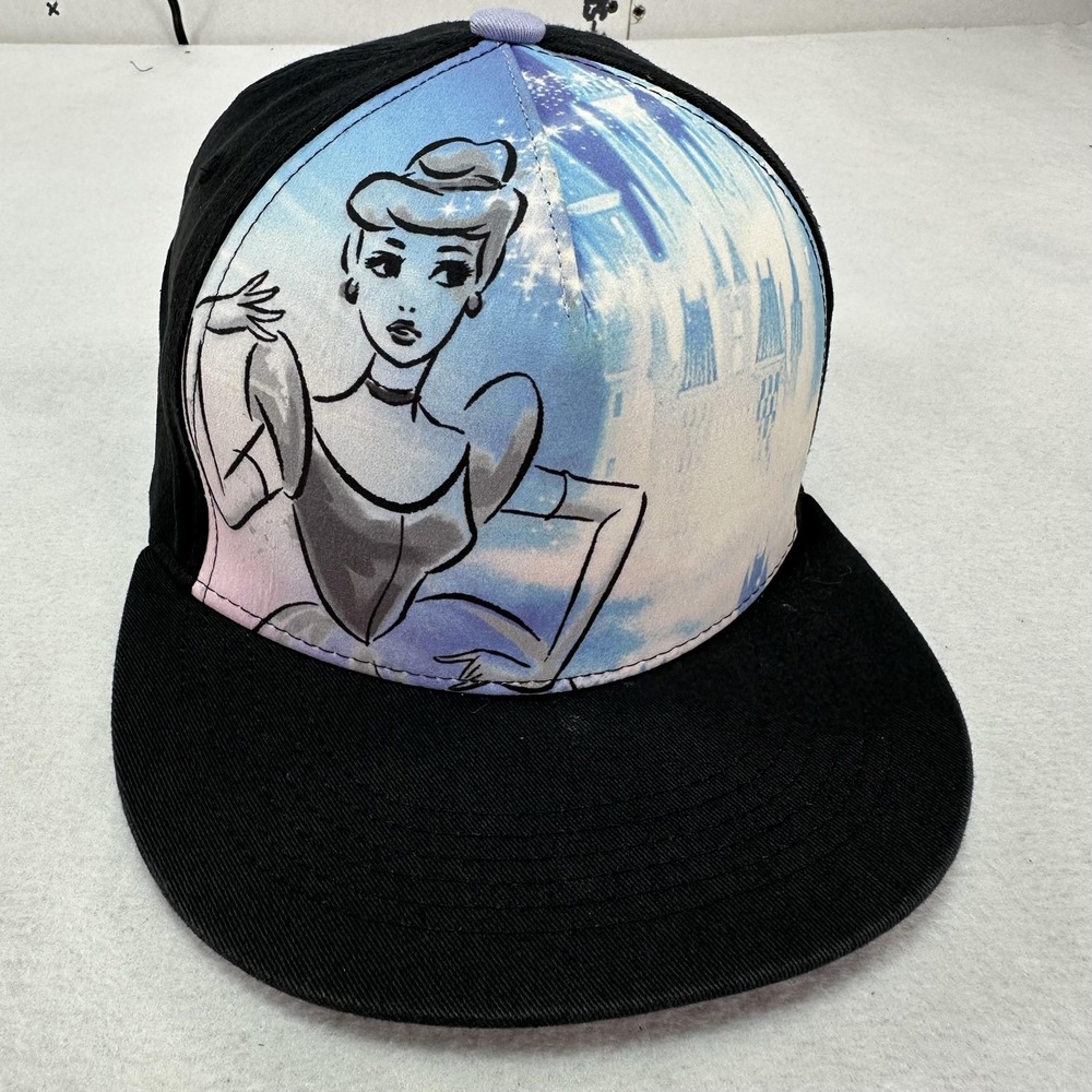 Disney Princess Hat Cap Snap Back Ariel Cinderella Jasmine Graphic Youth Fun - Picture 8 of 16